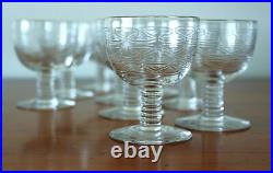 10 ANCIENS VERRES EN CRISTAL- ART DECO verres à eau à vin Baccarat Saint Louis