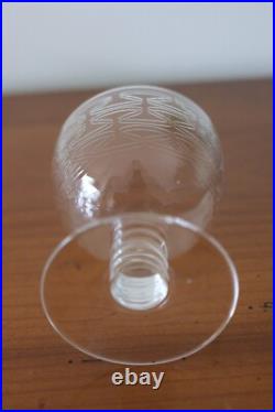 10 ANCIENS VERRES EN CRISTAL- ART DECO verres à eau à vin Baccarat Saint Louis