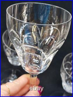 10 Anciens Verres A Eau En Cristal Taillé Art Déco Saint Louis / Baccarat