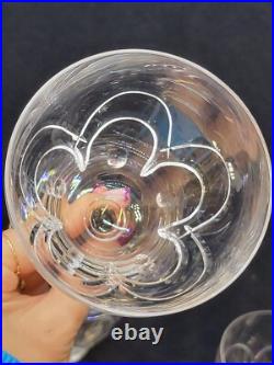 10 Anciens Verres A Eau En Cristal Taillé Art Déco Saint Louis / Baccarat
