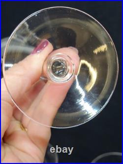 10 Anciens Verres A Eau En Cristal Taillé Art Déco Saint Louis / Baccarat