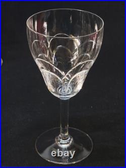10 Anciens Verres A Eau En Cristal Taillé Art Déco Saint Louis / Baccarat