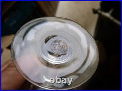 10 Verres A Aperitif Cristal De Baccarat Modele Cassino Signes H 11 Ø 6
