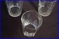 10 Verres Gobelet à Liqueur/Porto en Cristal de Baccarat Richelieu H 6,8cm