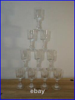 10 Verres à Liqueur cristal Baccarat modèle champigny richelieu taille 5557