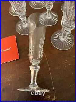 10 flûtes à champagne modèle Buckingham cristal de Baccarat (prix à la pièce)