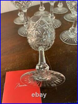 10 verres à eau modèle Colbert en cristal de Baccarat (prix à la pièce)