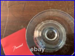 10 verres à vin blanc gravé ancien en cristal de Baccarat (prix à la pièce)