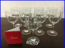 10 verres à vin cote Vénitienne en cristal de Baccarat (prix à l'unité)
