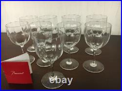 10 verres à vin cote Vénitienne en cristal de Baccarat (prix à l'unité)