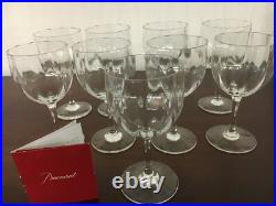 10 verres à vin cote Vénitienne en cristal de Baccarat (prix à l'unité)