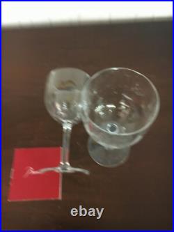 10 verres à vin cote Vénitienne en cristal de Baccarat (prix à l'unité)