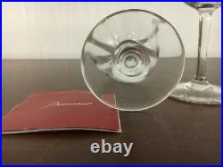 10 verres à vin cote Vénitienne en cristal de Baccarat (prix à l'unité)