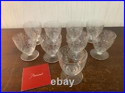 10 verres à vin modèle Lully en cristal de Baccarat (prix à la pièce)