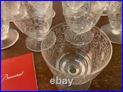 10 verres à vin modèle Lully en cristal de Baccarat (prix à la pièce)