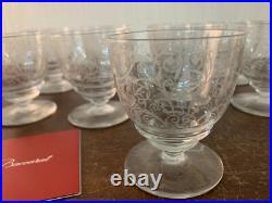 10 verres à vin modèle Lully en cristal de Baccarat (prix à la pièce)
