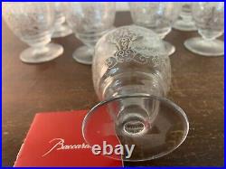 10 verres à vin modèle Lully en cristal de Baccarat (prix à la pièce)