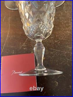 10 verres à vin rouge décor palmettes en cristal de Baccarat (prix à la pièce)
