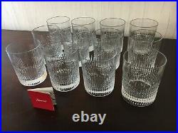 10 verres à whisky modèle Nancy cristal de Baccarat h 9.5 (prix à la pièce)