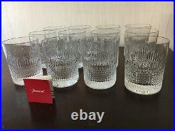 10 verres à whisky modèle Nancy cristal de Baccarat h 9.5 (prix à la pièce)