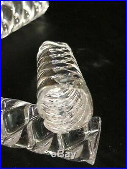 11 Porte Couteaux Cristal De Baccarat Modele Cylindre Torsade