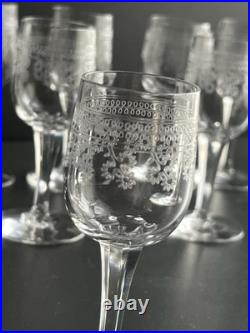 11 Verres À Liqueur En Cristal Baccarat Modelé Pompadour