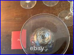 11 verres à eau décor palmettes en cristal de Baccarat (prix à la pièce)