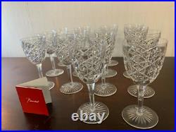 11 verres à eau modèle Juigne en cristal de Baccarat (prix à la pièce)