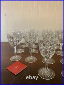 11 verres à eau modèle Juigne en cristal de Baccarat (prix à la pièce)