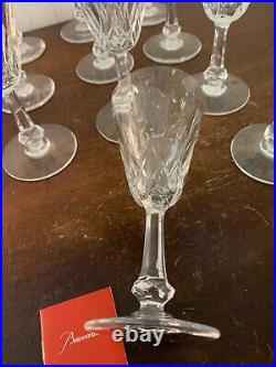 11 verres a eau modèle Tourville en cristal de Baccarat (prix à la pièce)