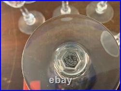 11 verres a eau modèle Tourville en cristal de Baccarat (prix à la pièce)