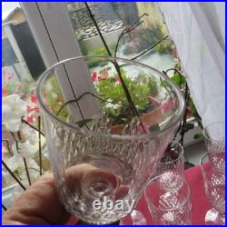 11 verres a vin en cristal de baccarat modèle écaille richelieu H 12,3 cm