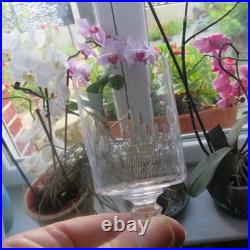 11 verres a vin en cristal de baccarat modèle écaille richelieu H 12,3 cm