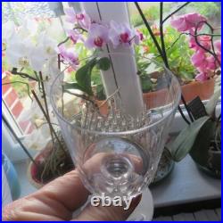 11 verres a vin en cristal de baccarat modèle écaille richelieu H 12,3 cm