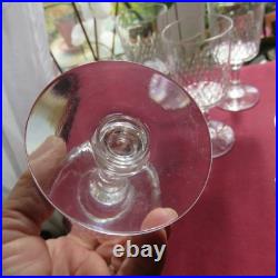 11 verres a vin en cristal de baccarat modèle écaille richelieu H 12,3 cm