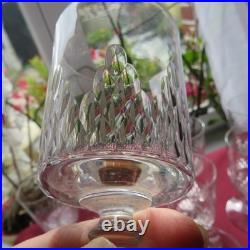 11 verres a vin en cristal de baccarat modèle écaille richelieu H 12,3 cm