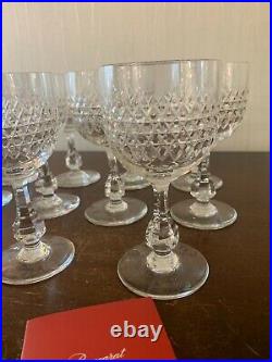 11 verres à vin modèle Lucullus en cristal de Baccarat (prix à la pièce)
