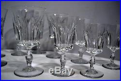 12 VERRES cristal BACCARAT signé modèle POLIGNAC eau vin rouge & vin blanc