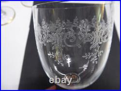 12 Verres A Eau Cristal Baccarat, Grave Modele Sevigne H 16cm