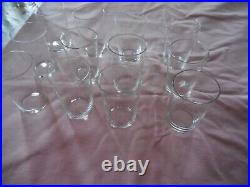 12 Verres gobelet en cristal de Baccarat anciens