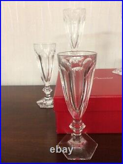 12 flûtes à champagne Harcourt en cristal de Baccarat (prix à la pièce)