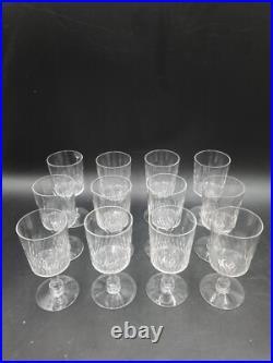 12 verres Vin rouge cristal taillé Baccarat modèle Richelieu Champigny H 12,2cm
