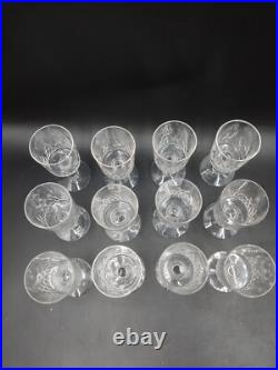 12 verres Vin rouge cristal taillé Baccarat modèle Richelieu Champigny H 12,2cm