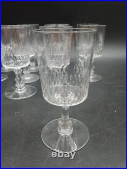 12 verres Vin rouge cristal taillé Baccarat modèle Richelieu Champigny H 12,2cm