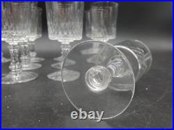 12 verres Vin rouge cristal taillé Baccarat modèle Richelieu Champigny H 12,2cm