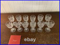 12 verres à digestif modèle Colbert cristal de Baccarat h 9 cm(prix la pièce)