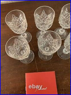 12 verres à digestif modèle Colbert cristal de Baccarat h 9 cm(prix la pièce)