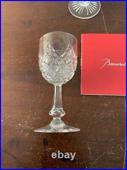 12 verres à digestif modèle Colbert cristal de Baccarat h 9 cm(prix la pièce)