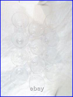 12 verres à eau 26cl cristal Baccarat taille 6073 French crystal water glasses