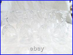 12 verres à eau 26cl cristal Baccarat taille 6073 French crystal water glasses